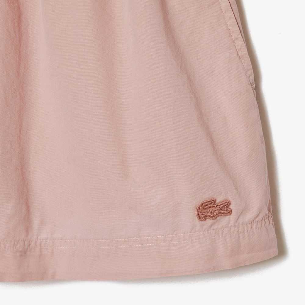 Lacoste Bomull Poplin Rosa | 6437-BNJEY