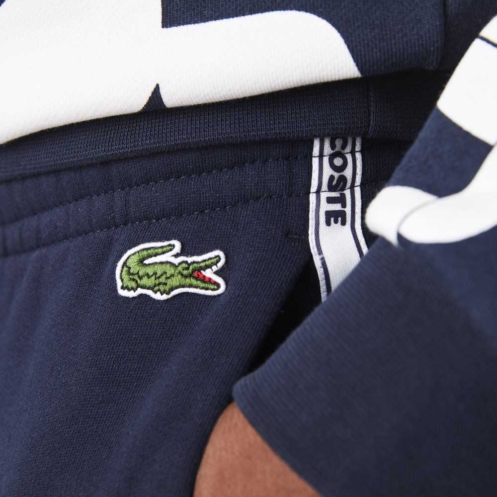 Lacoste Branded Bands Mager Fleece Jogging Marineblå Blå | 2076-HWBGC