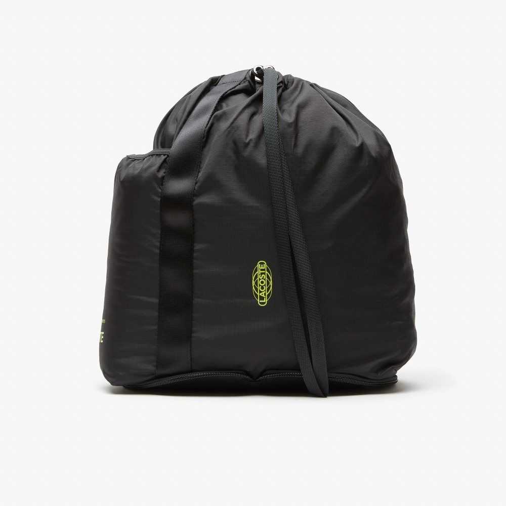 Lacoste Branded Foldable Backpack Lyse Grønn | 2763-ICMFV