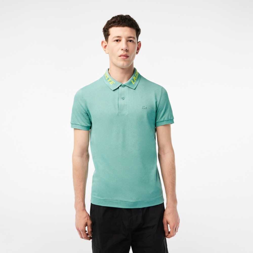 Lacoste Branded Slim Fit Stretch Pique Mint | 2954-ZRMDU