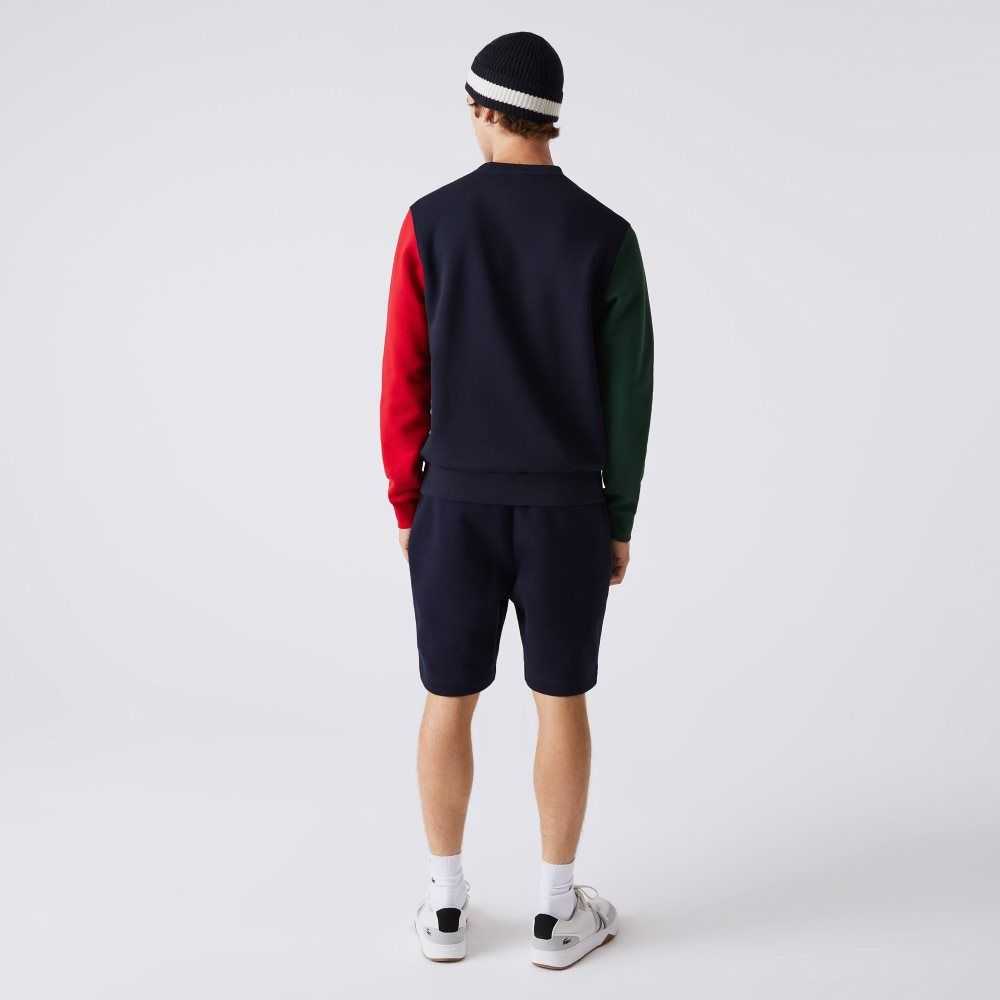 Lacoste Brushed Fleece Marineblå Blå Grønn Rød | 2630-BJIHN