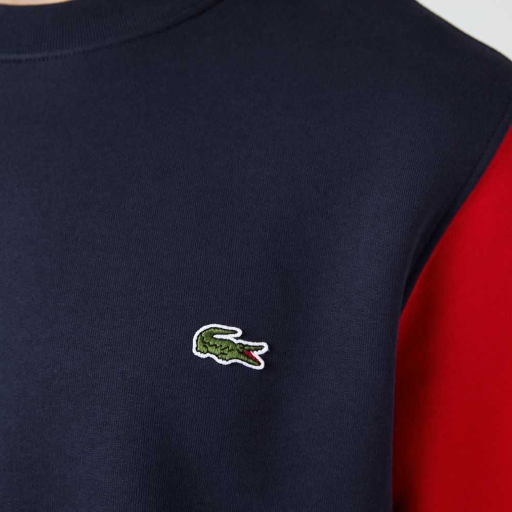 Lacoste Brushed Fleece Marineblå Blå Grønn Rød | 2630-BJIHN