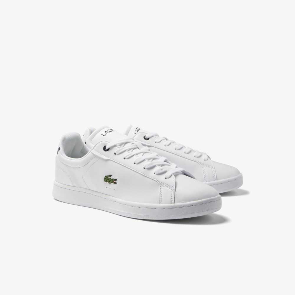 Lacoste Carnaby Pro BL Lær Tonal Hvite Marineblå | 5310-OIAYX