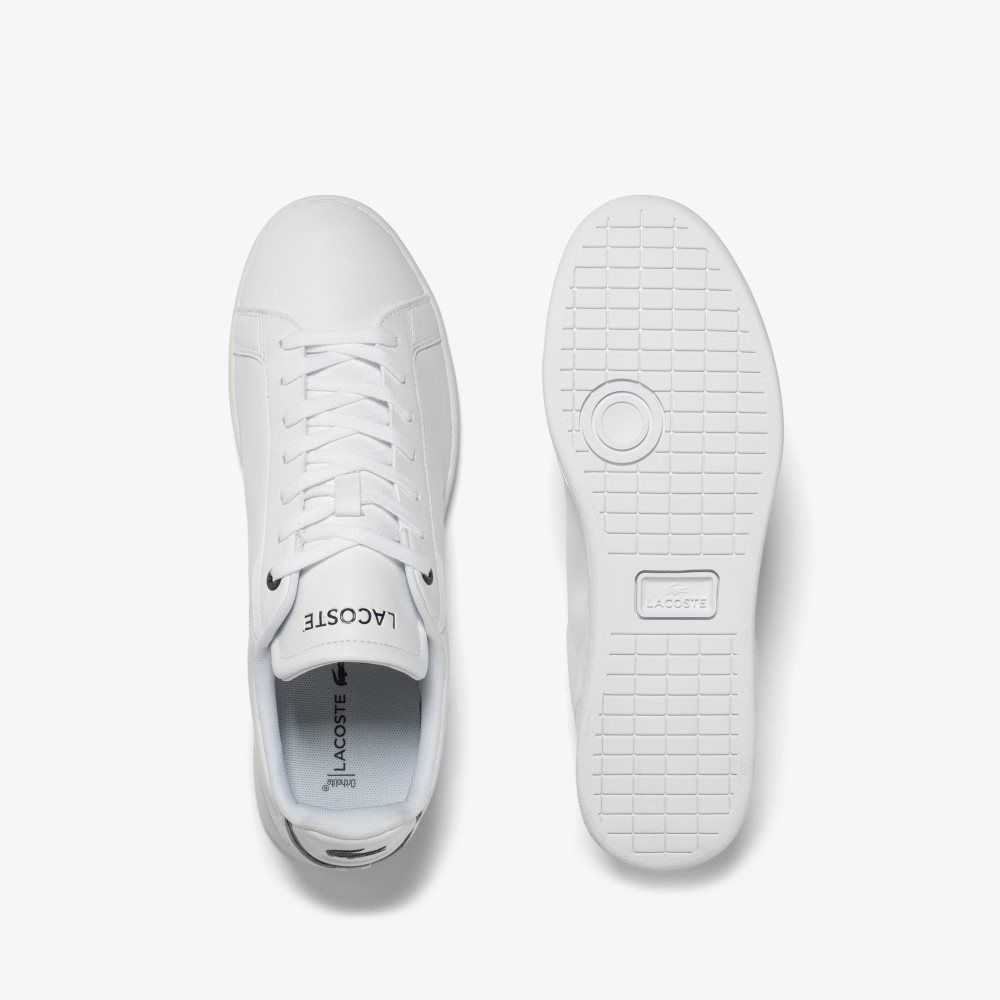 Lacoste Carnaby Pro BL Lær Tonal Hvite Marineblå | 5310-OIAYX