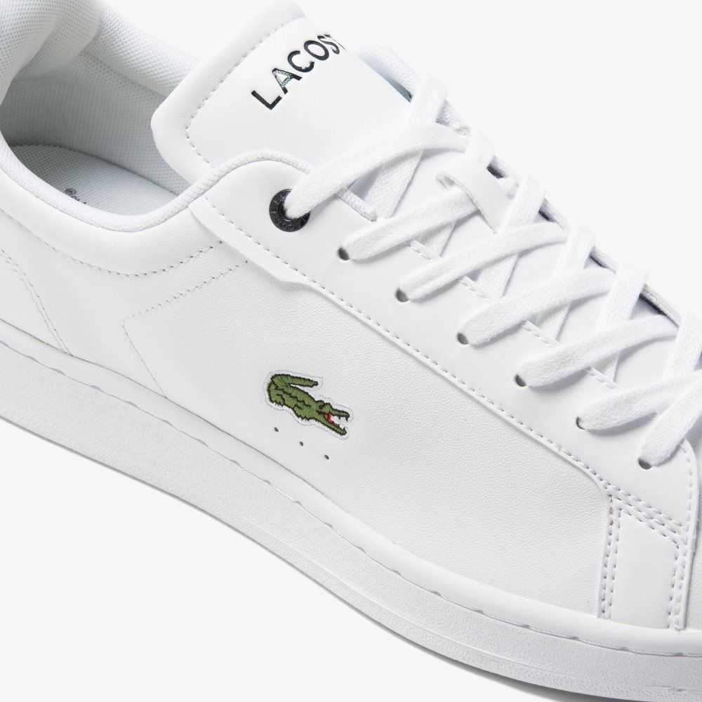 Lacoste Carnaby Pro BL Lær Tonal Hvite Marineblå | 5310-OIAYX