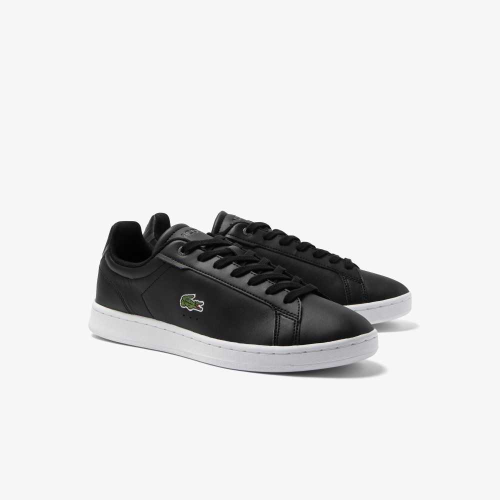 Lacoste Carnaby Pro BL Lær Tonal Svarte Hvite | 7126-TYCBW