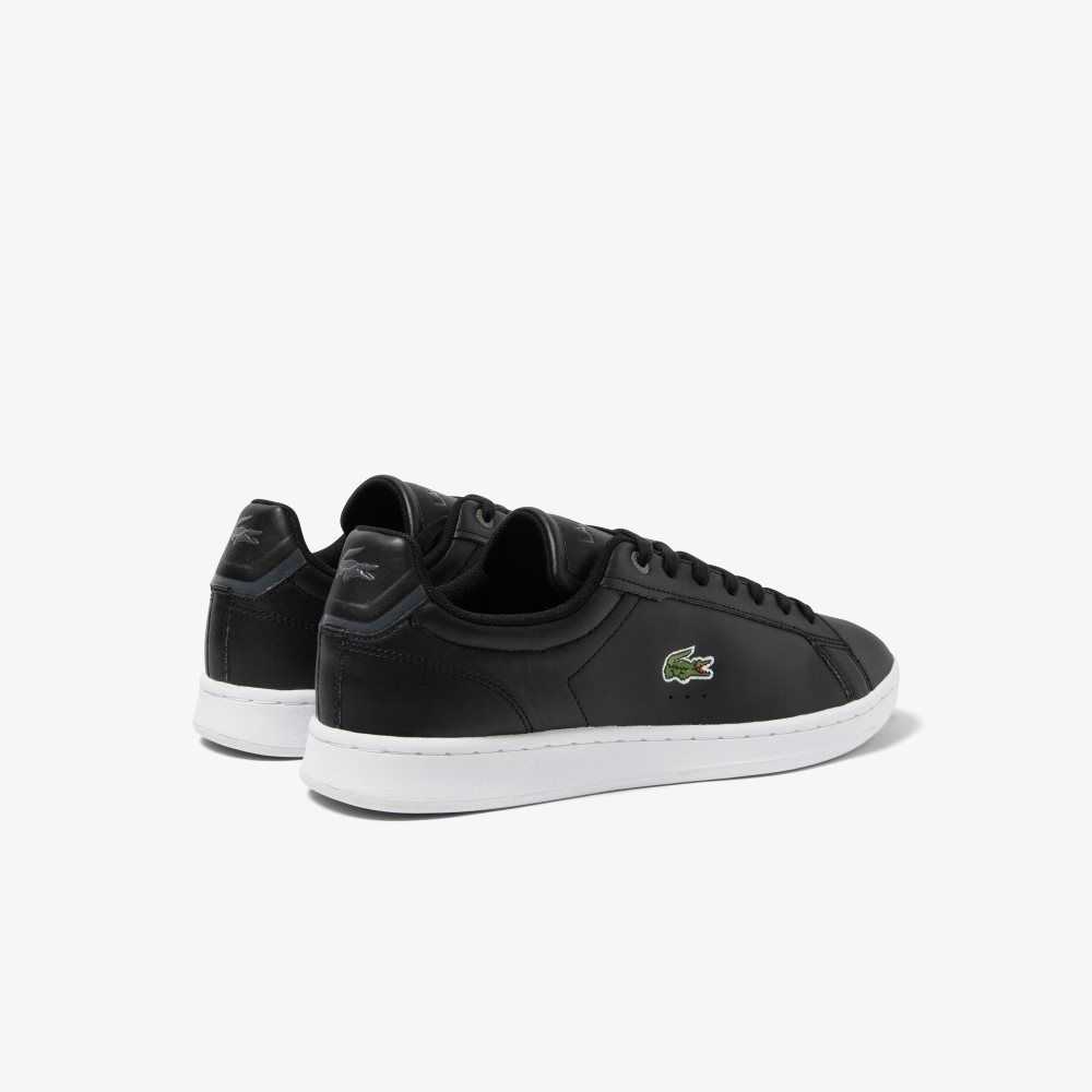 Lacoste Carnaby Pro BL Lær Tonal Svarte Hvite | 7126-TYCBW