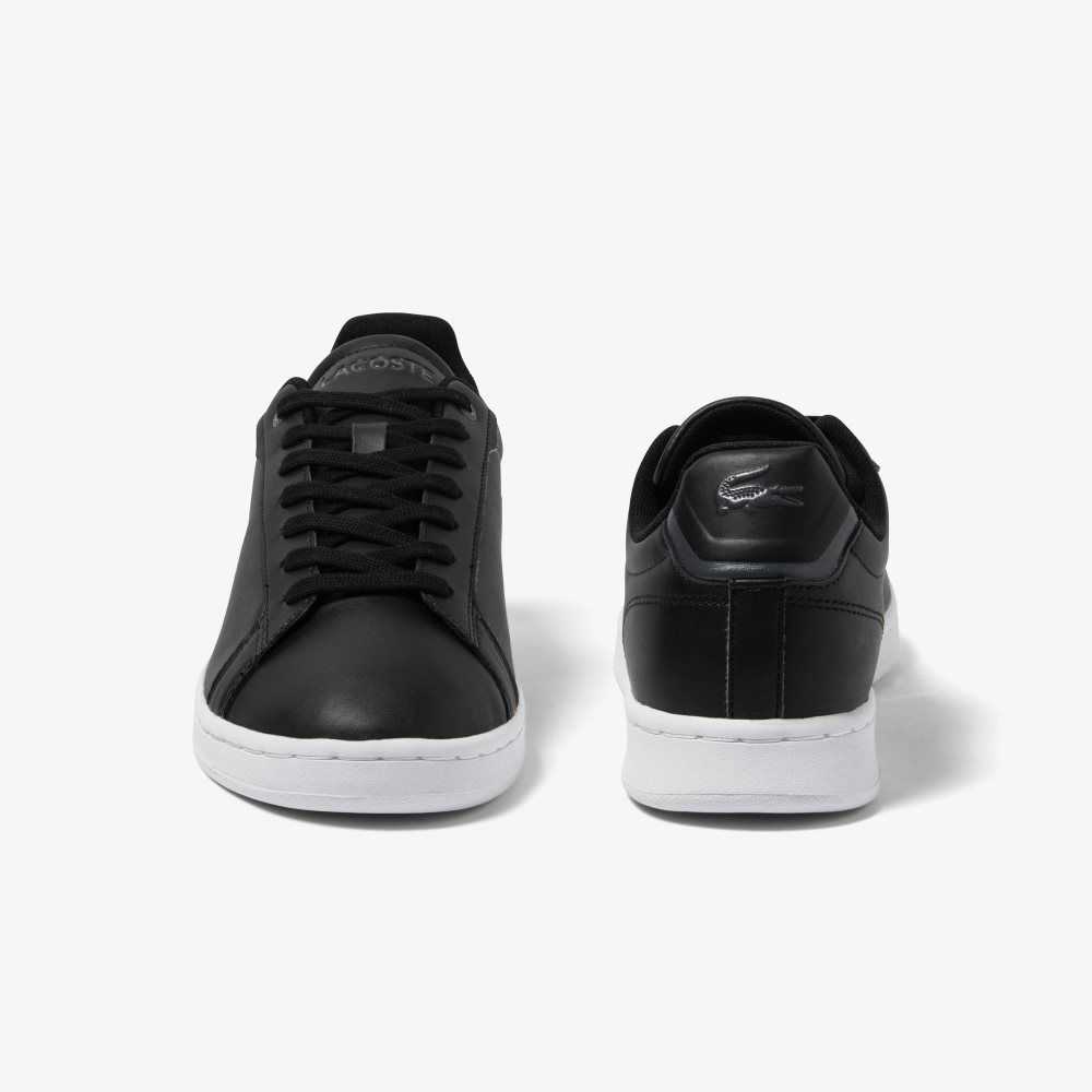 Lacoste Carnaby Pro BL Lær Tonal Svarte Hvite | 7126-TYCBW