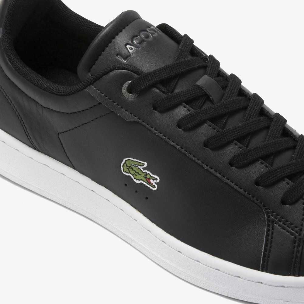 Lacoste Carnaby Pro BL Lær Tonal Svarte Hvite | 7126-TYCBW