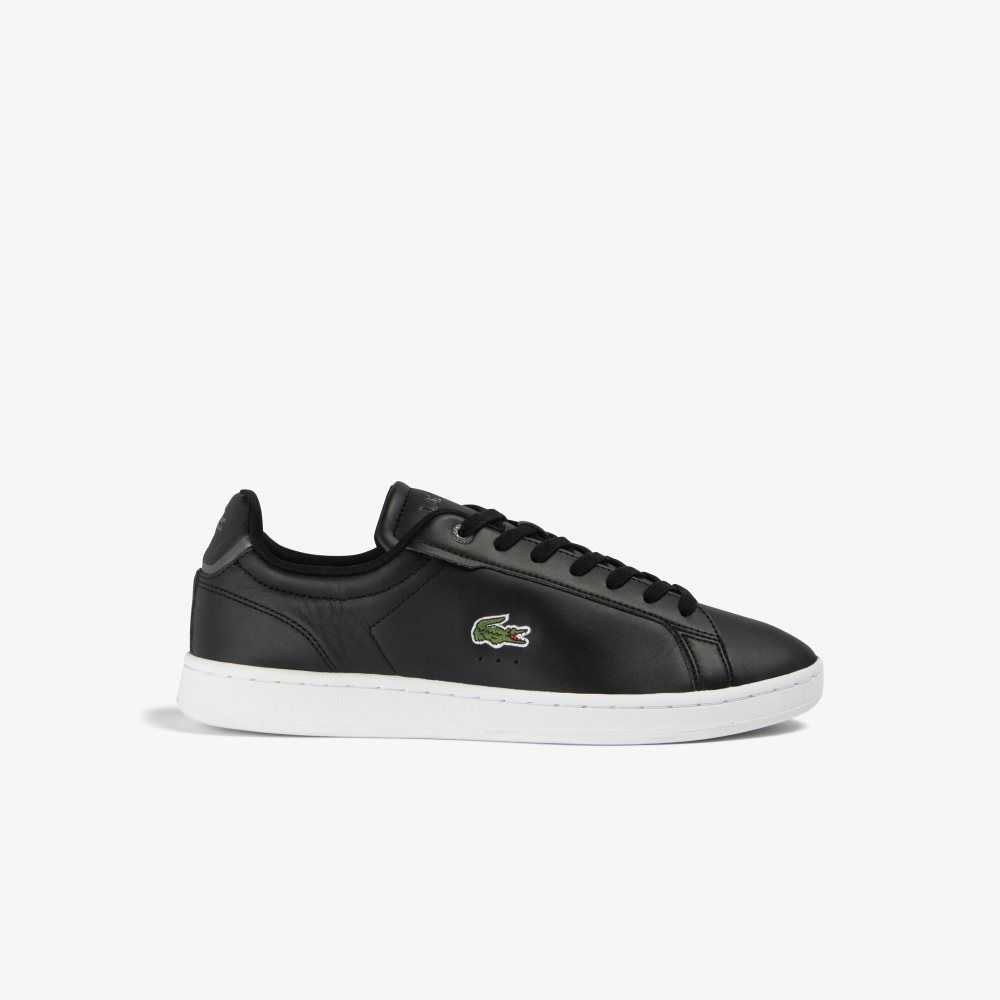 Lacoste Carnaby Pro BL Lær Tonal Svarte Hvite | 7126-TYCBW