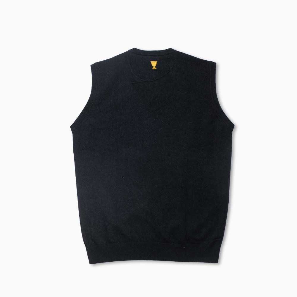 Lacoste Cashmere Vest Svarte | 0783-XTVDO