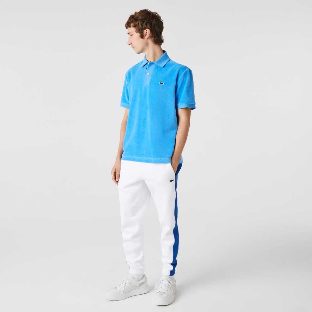 Lacoste Classic Fit Bomull Velvet Blå | 1803-EBGWV