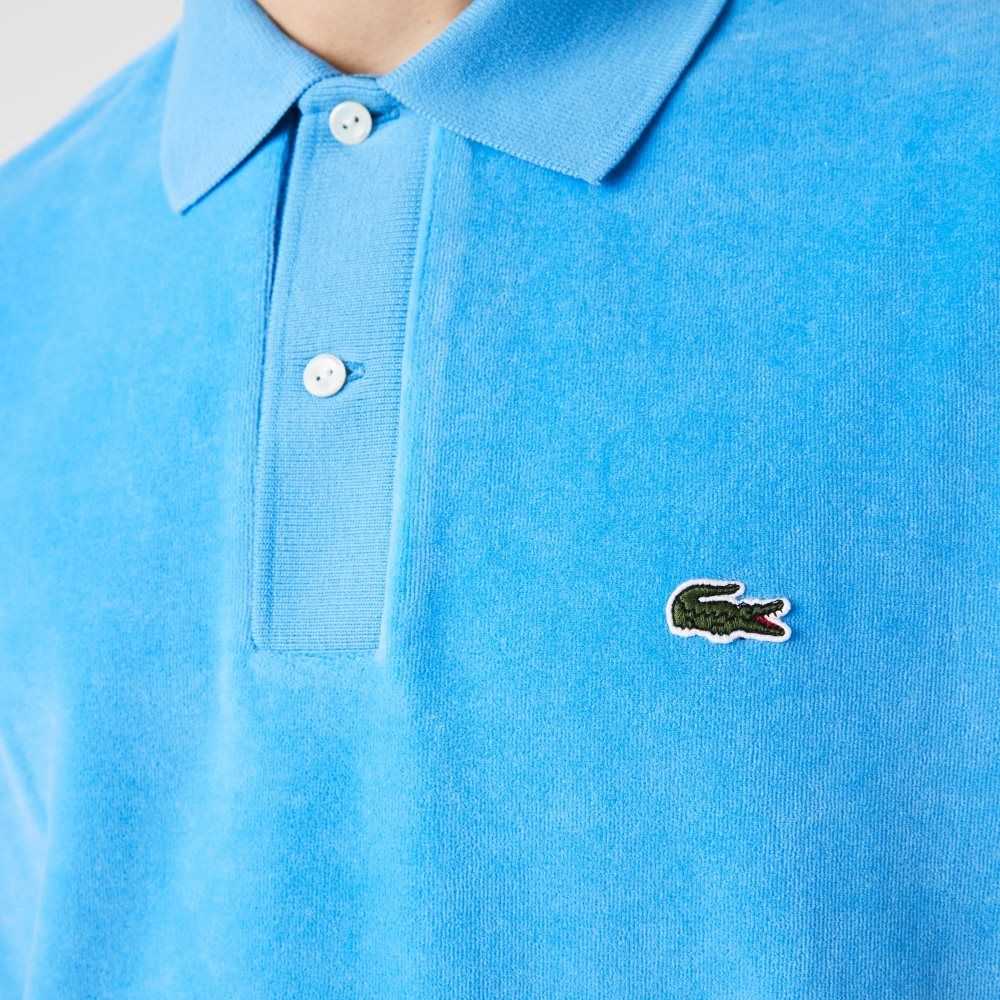 Lacoste Classic Fit Bomull Velvet Blå | 1803-EBGWV