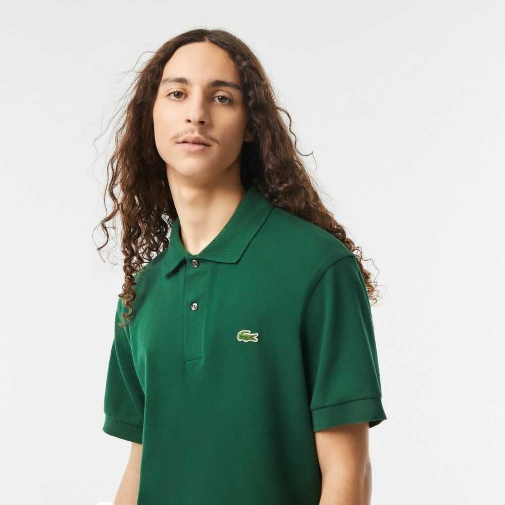 Lacoste Classic Fit Heavy Bomull Pique L.12.21 Grønn | 5761-MTDFI