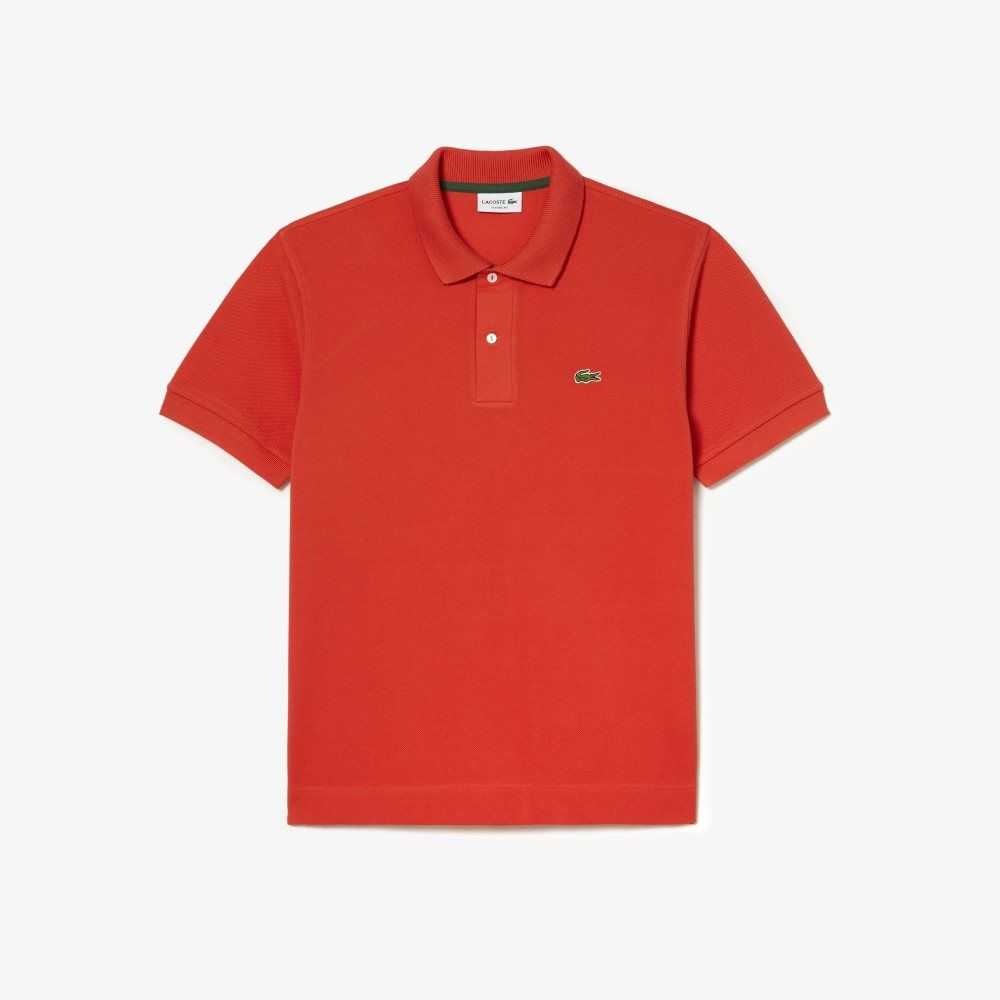 Lacoste Classic Fit Heavy Bomull Pique L.12.21 Oransje | 9705-VKSOU