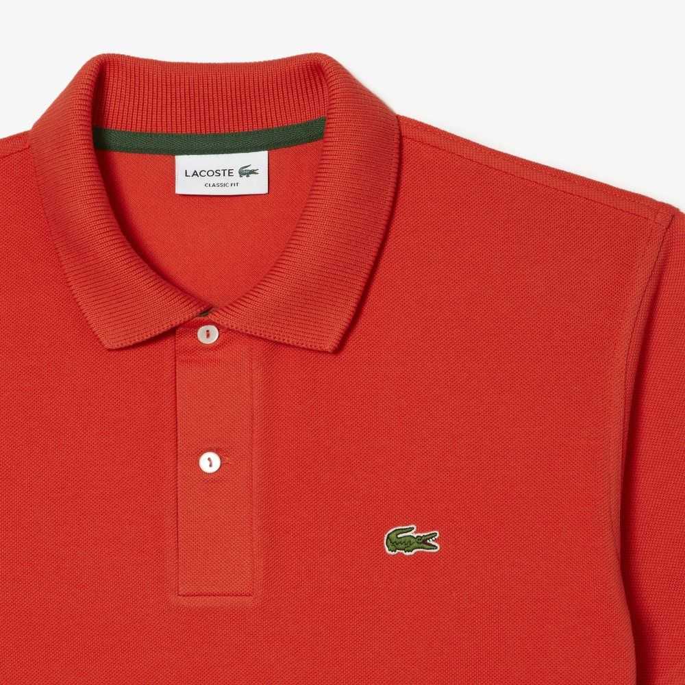 Lacoste Classic Fit Heavy Bomull Pique L.12.21 Oransje | 9705-VKSOU