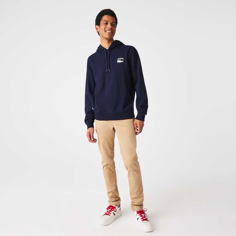 Lacoste Classic Fit Solid Hette Marineblå Blå | 8530-BXIHO