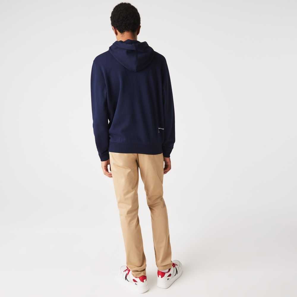 Lacoste Classic Fit Solid Hette Marineblå Blå | 8530-BXIHO