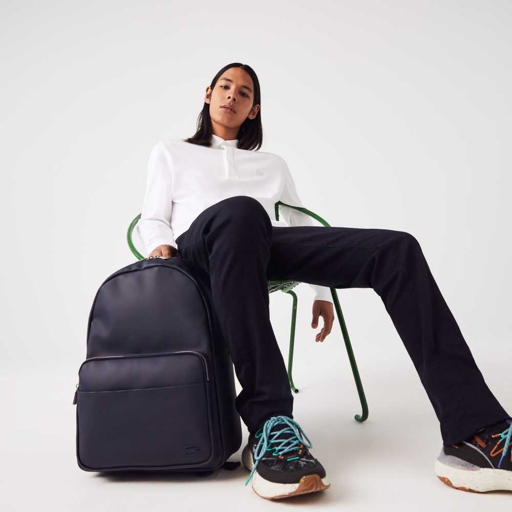 Lacoste Classic Petit Pique Backpack Marineblå | 2310-GCUKA