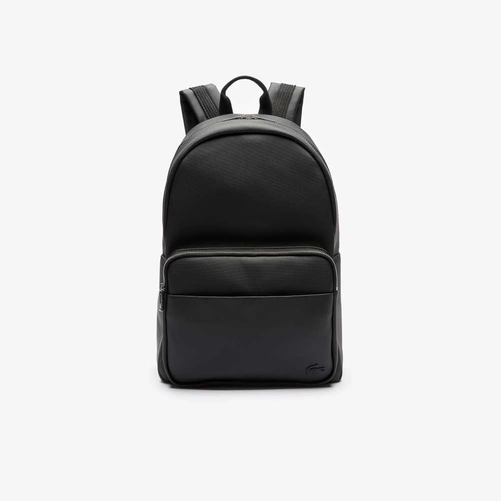 Lacoste Classic Petit Pique Backpack Svarte | 9316-LUJHK