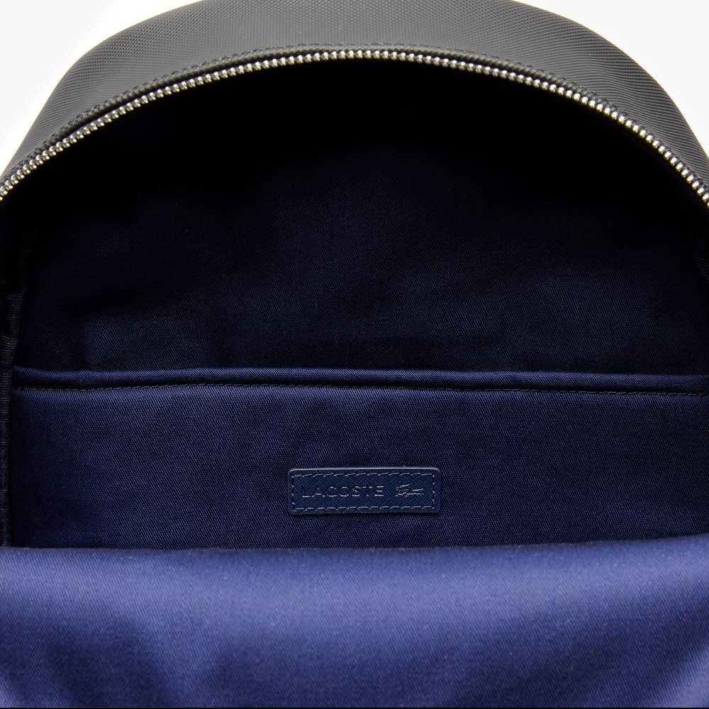 Lacoste Classic Petit Pique Backpack Svarte | 9316-LUJHK