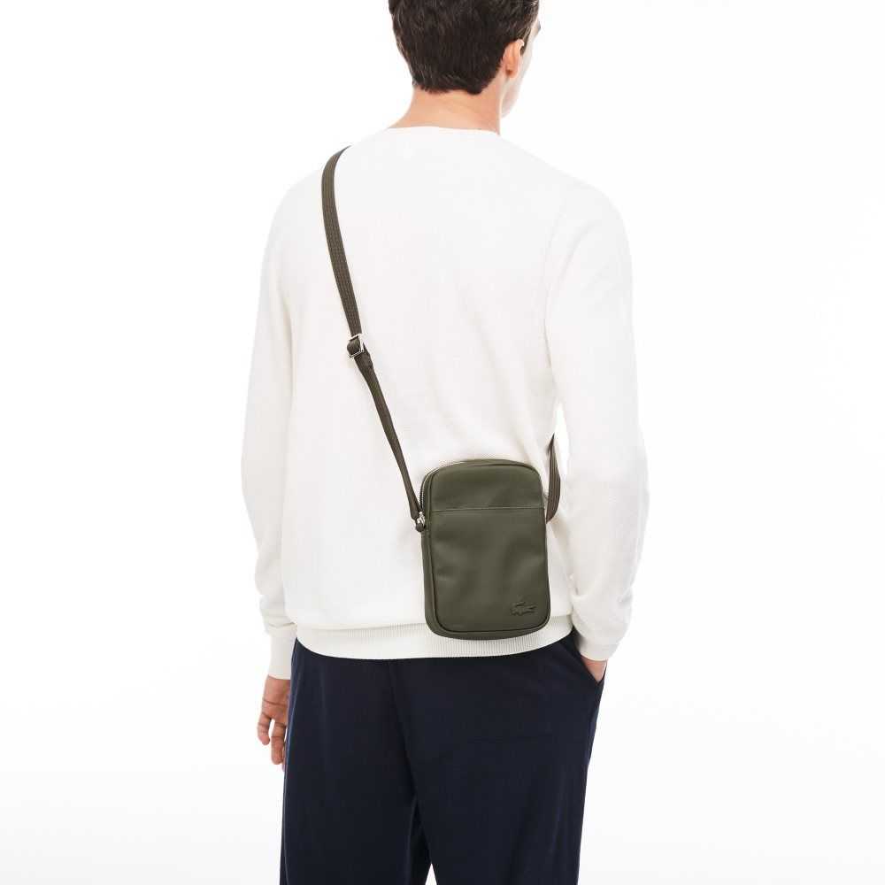 Lacoste Classic Petit Pique Vertical Zip Svarte | 2831-JNTZB