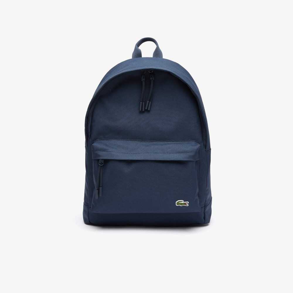 Lacoste Computer Compartment Backpack Marineblå | 1094-BKSMQ