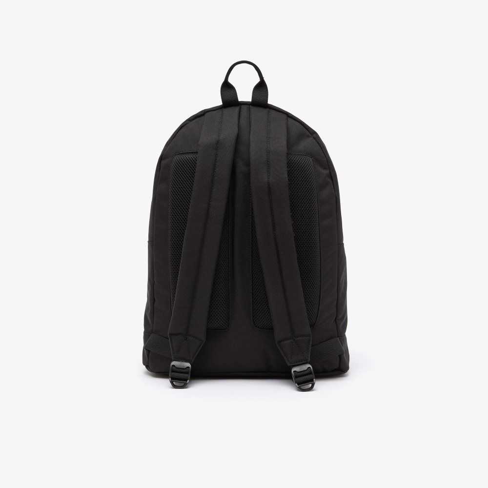 Lacoste Computer Compartment Backpack Svarte | 5142-TAWKF