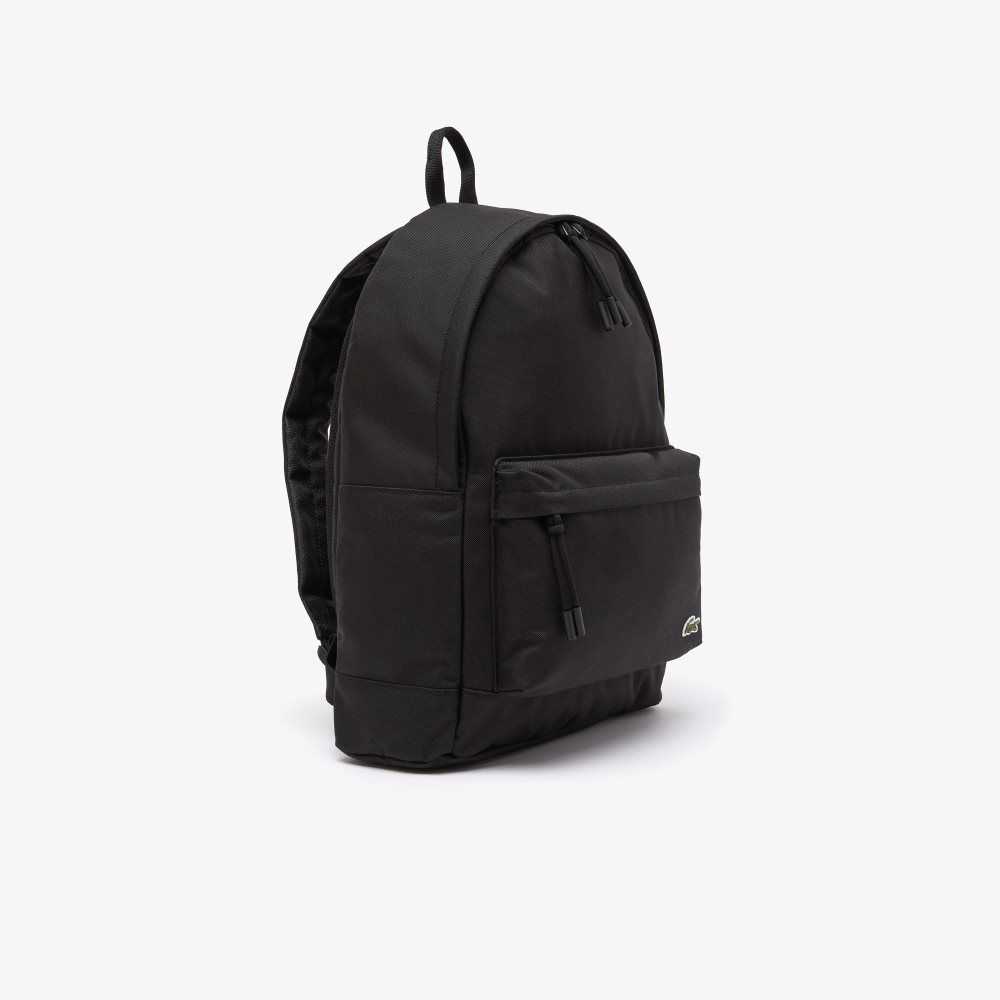 Lacoste Computer Compartment Backpack Svarte | 5142-TAWKF