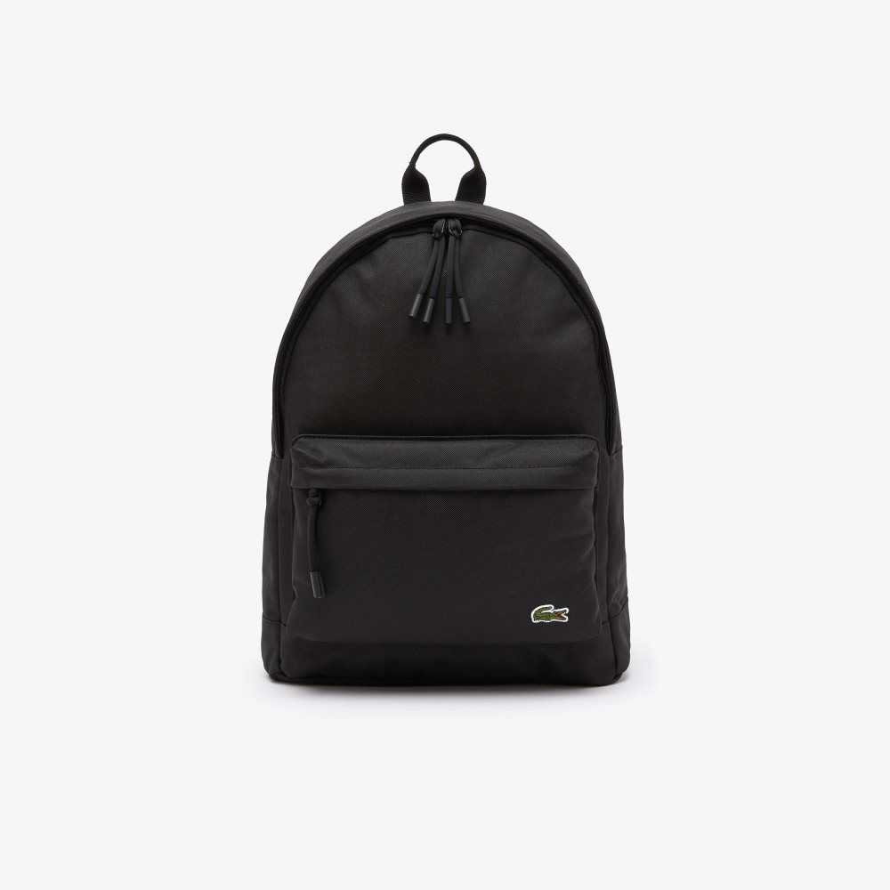 Lacoste Computer Compartment Backpack Svarte | 5142-TAWKF