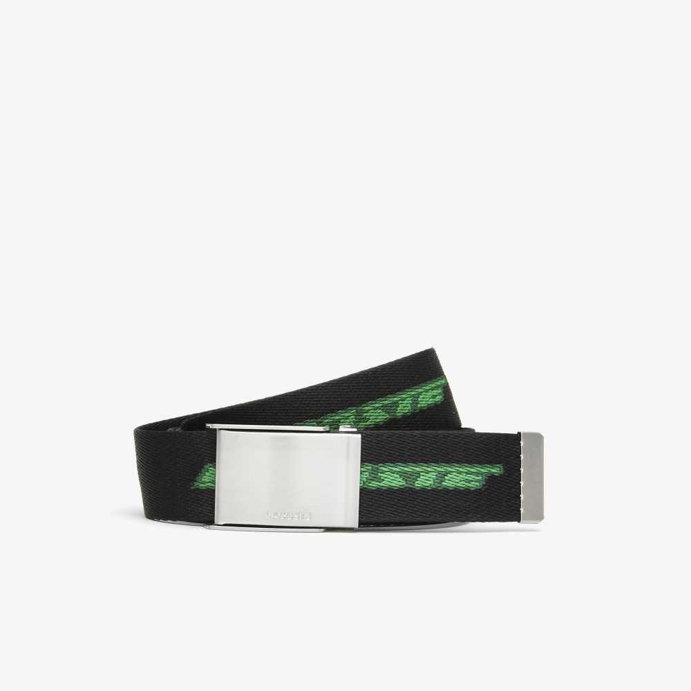 Lacoste Contrast Logo Print Belt Multicolor | 0917-WYCUV