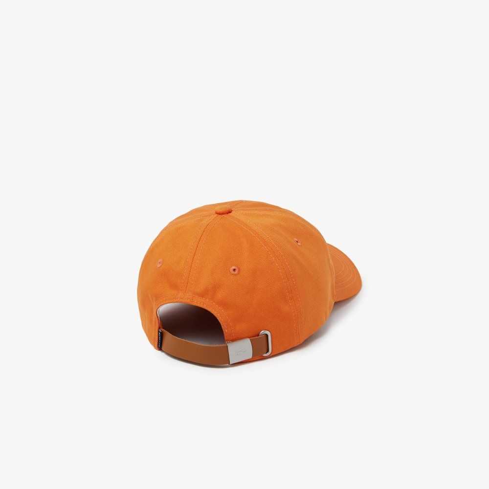 Lacoste Contrast Reima And Oversized Crocodile Bomull Oransje | 8607-ECQXT