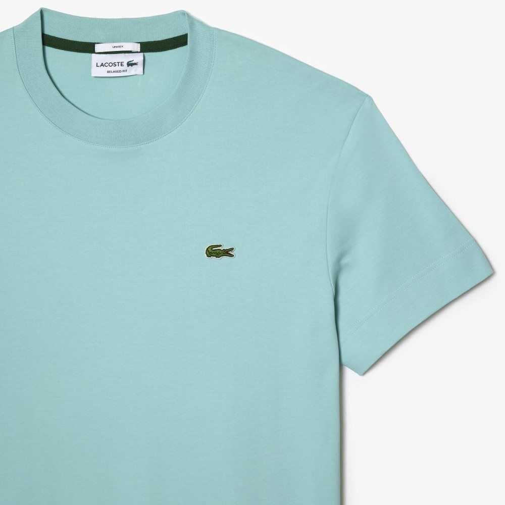 Lacoste Crew Neck Organic Bomull Mint | 8507-NYFOS