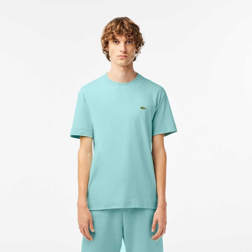 Lacoste Crew Neck Organic Bomull Mint | 8507-NYFOS