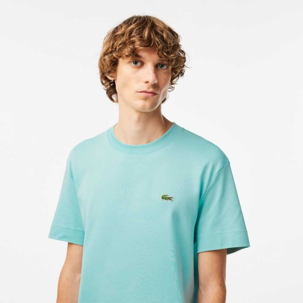 Lacoste Crew Neck Organic Bomull Mint | 8507-NYFOS