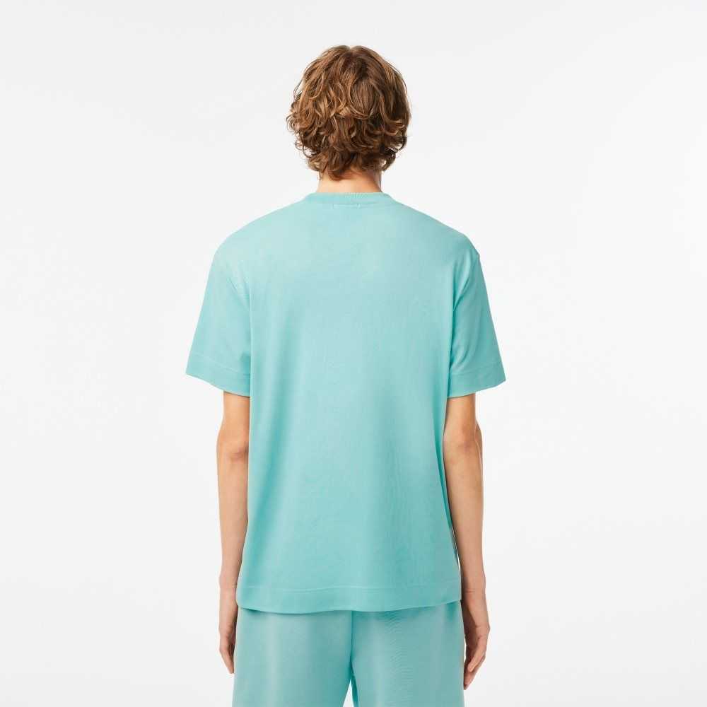 Lacoste Crew Neck Organic Bomull Mint | 8507-NYFOS