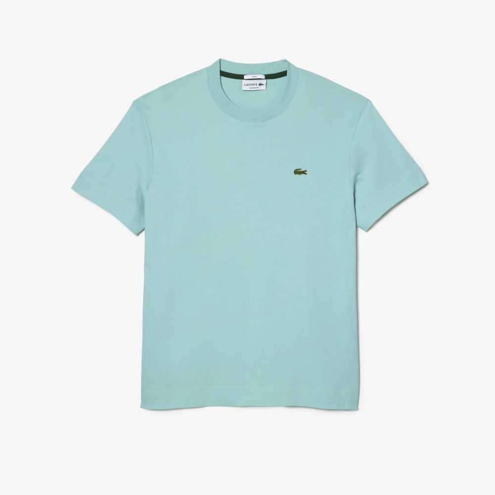 Lacoste Crew Neck Organic Bomull Mint | 8507-NYFOS