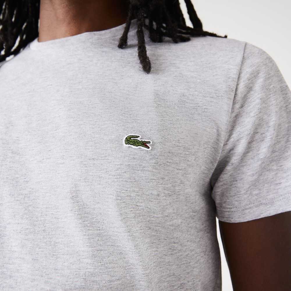 Lacoste Crew Neck Pima Bomull Jersey Grå | 9640-KPCJR