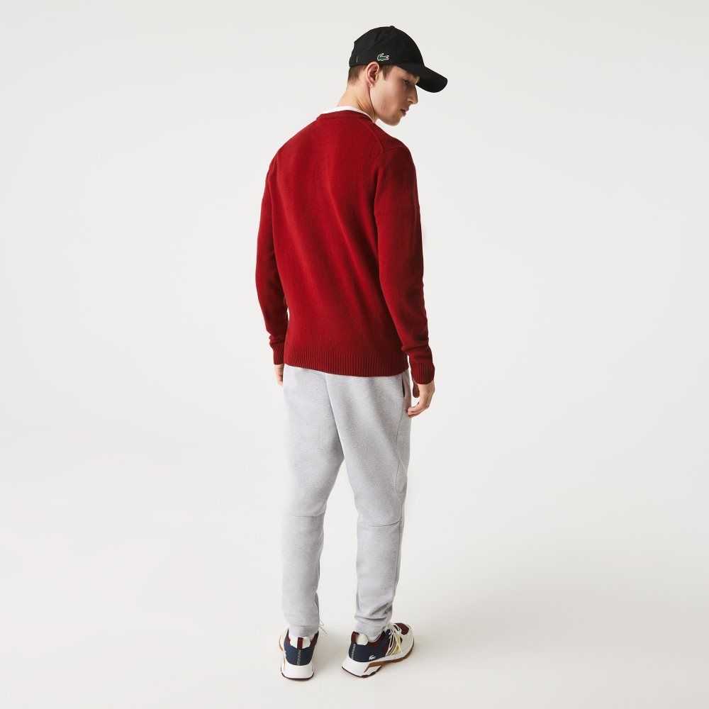 Lacoste Crew Neck Ull Burgunder | 4263-ADHQU