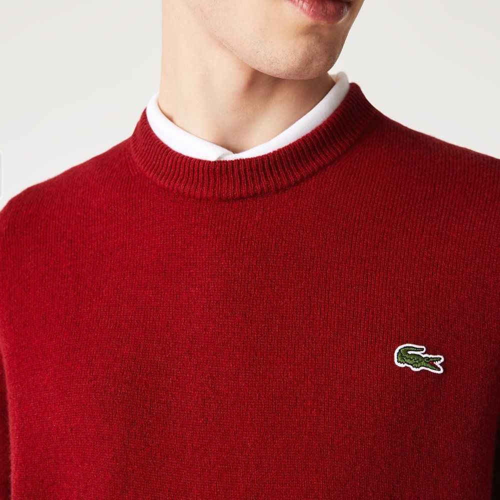 Lacoste Crew Neck Ull Burgunder | 4263-ADHQU