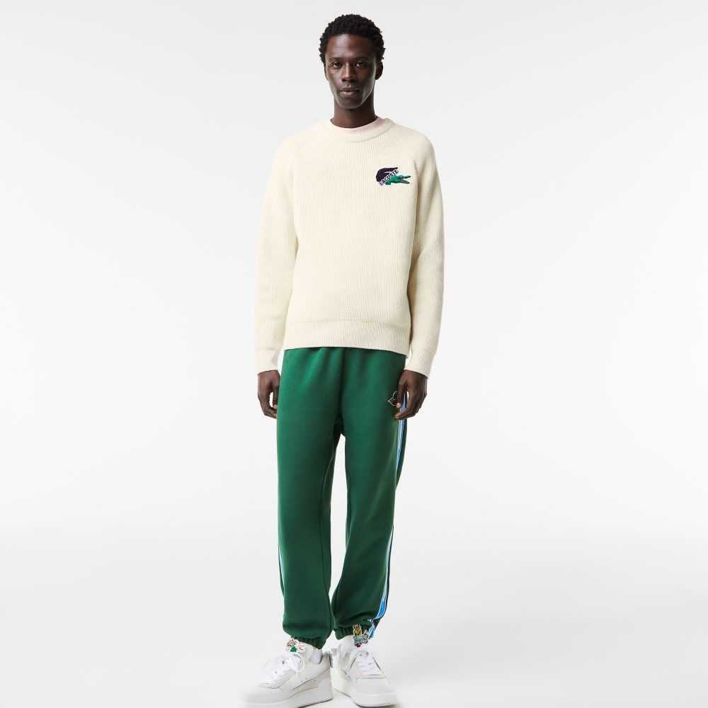 Lacoste Crocodile Hvite | 8495-TQOVL