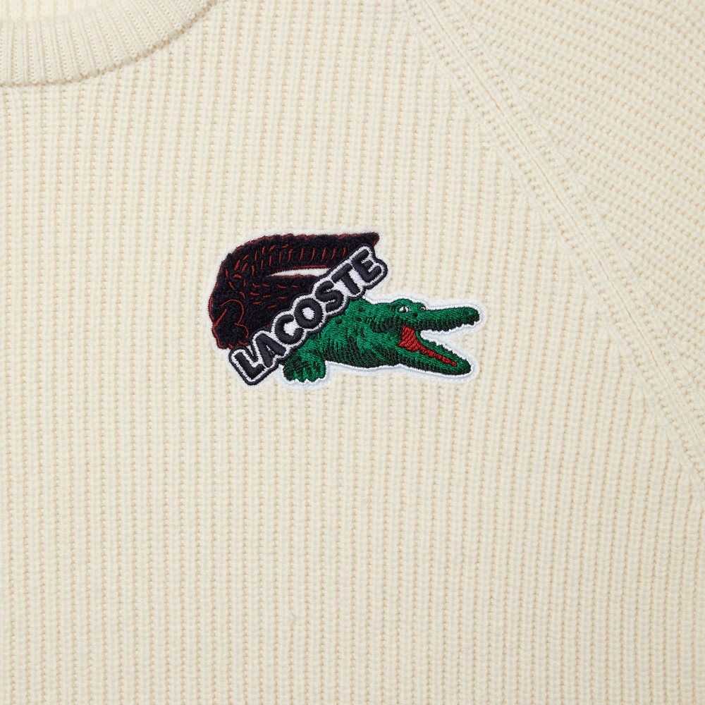 Lacoste Crocodile Hvite | 8495-TQOVL