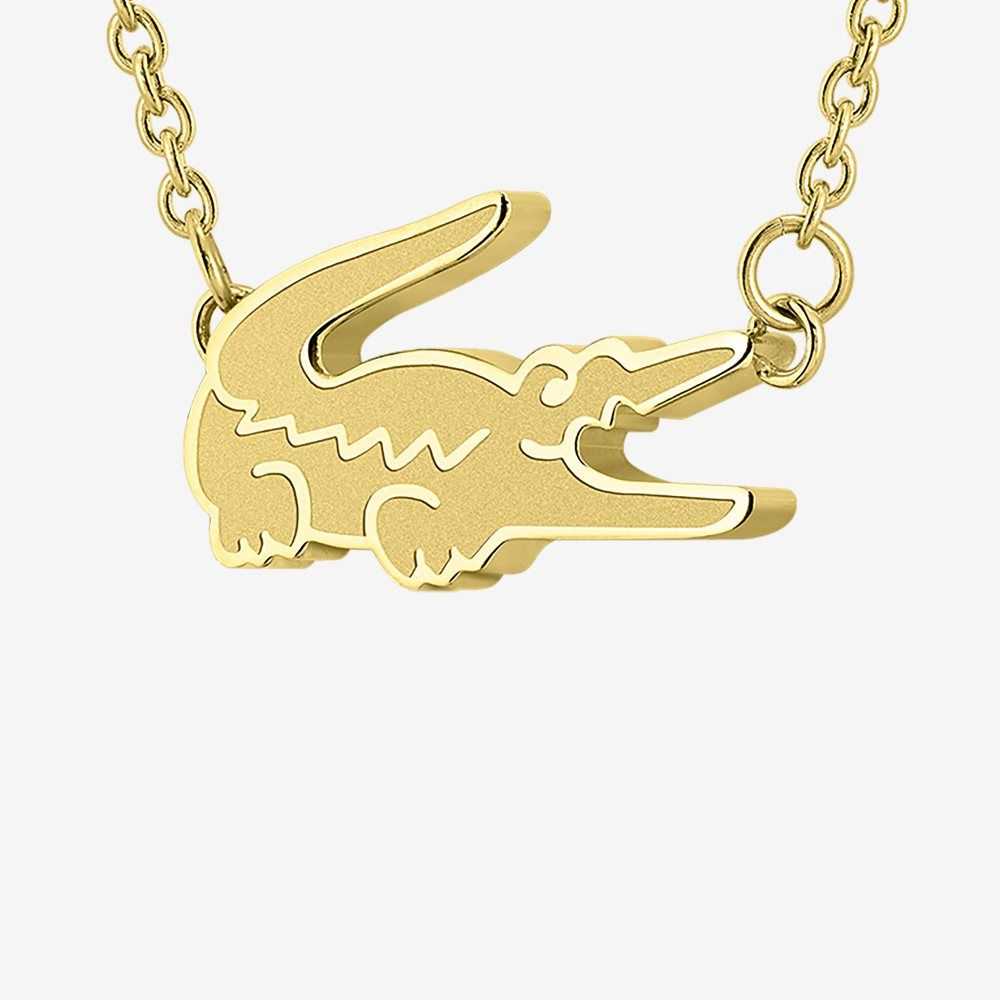 Lacoste Crocodile Necklace Gull | 2948-NDUGA