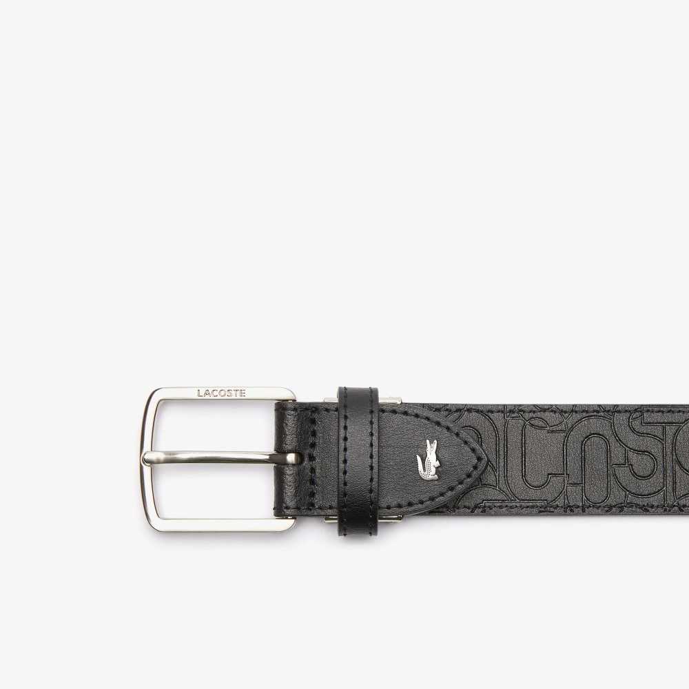 Lacoste Embossed Lær Tongue Spenne Multicolor | 3147-WXNGS