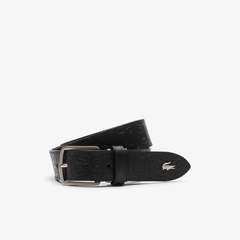 Lacoste Embossed Lær Tongue Spenne Multicolor | 3147-WXNGS