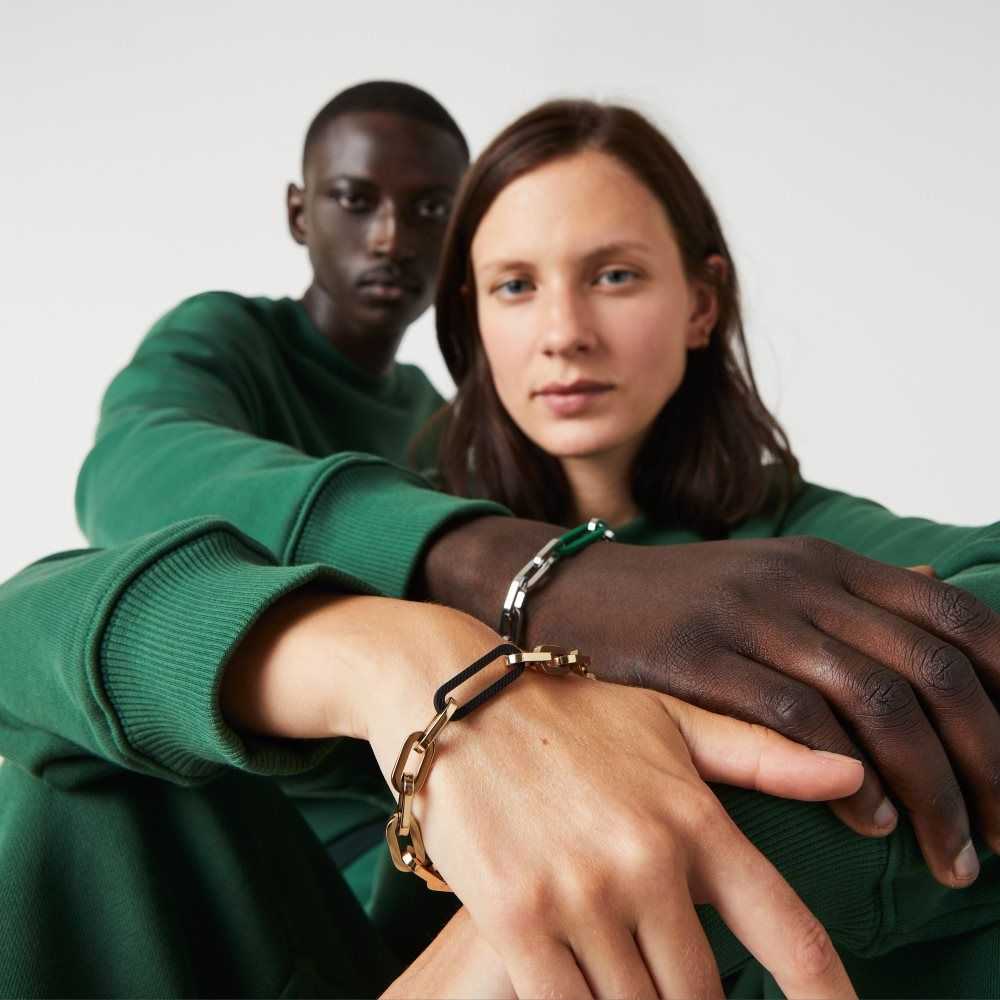 Lacoste Ensemble Bracelet Gul Gull Svarte | 2597-BOQFN