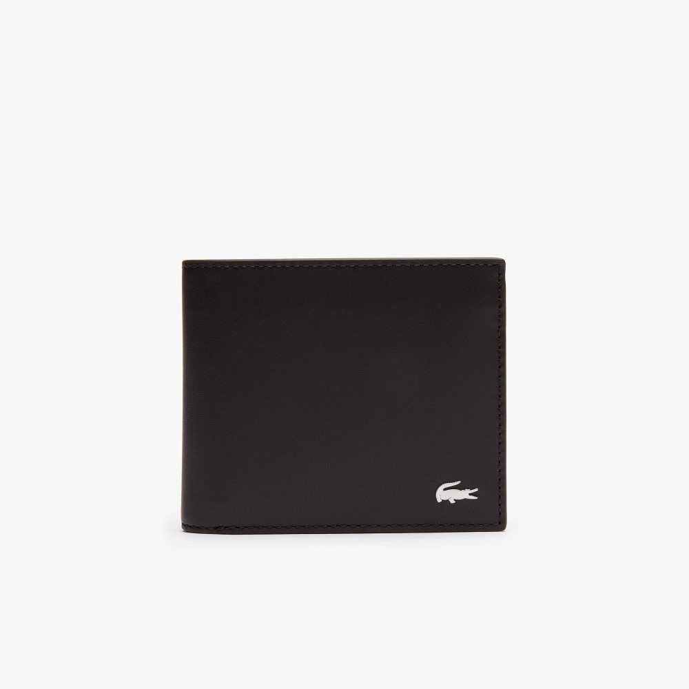 Lacoste Fitzgerald Lær Wallet Mørke Brune | 8514-BPTGC