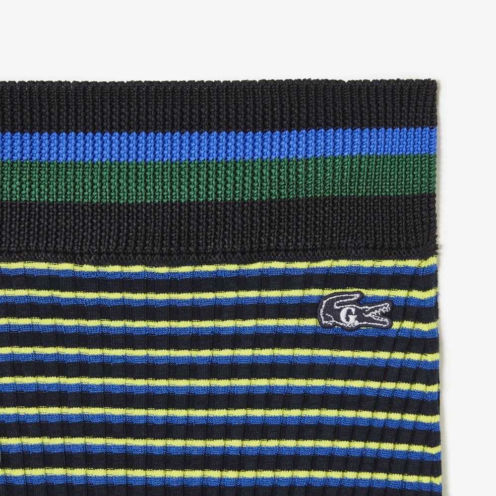 Lacoste Goop Ribbet Knit Marineblå Blå Blå Gul | 8260-QUSAW