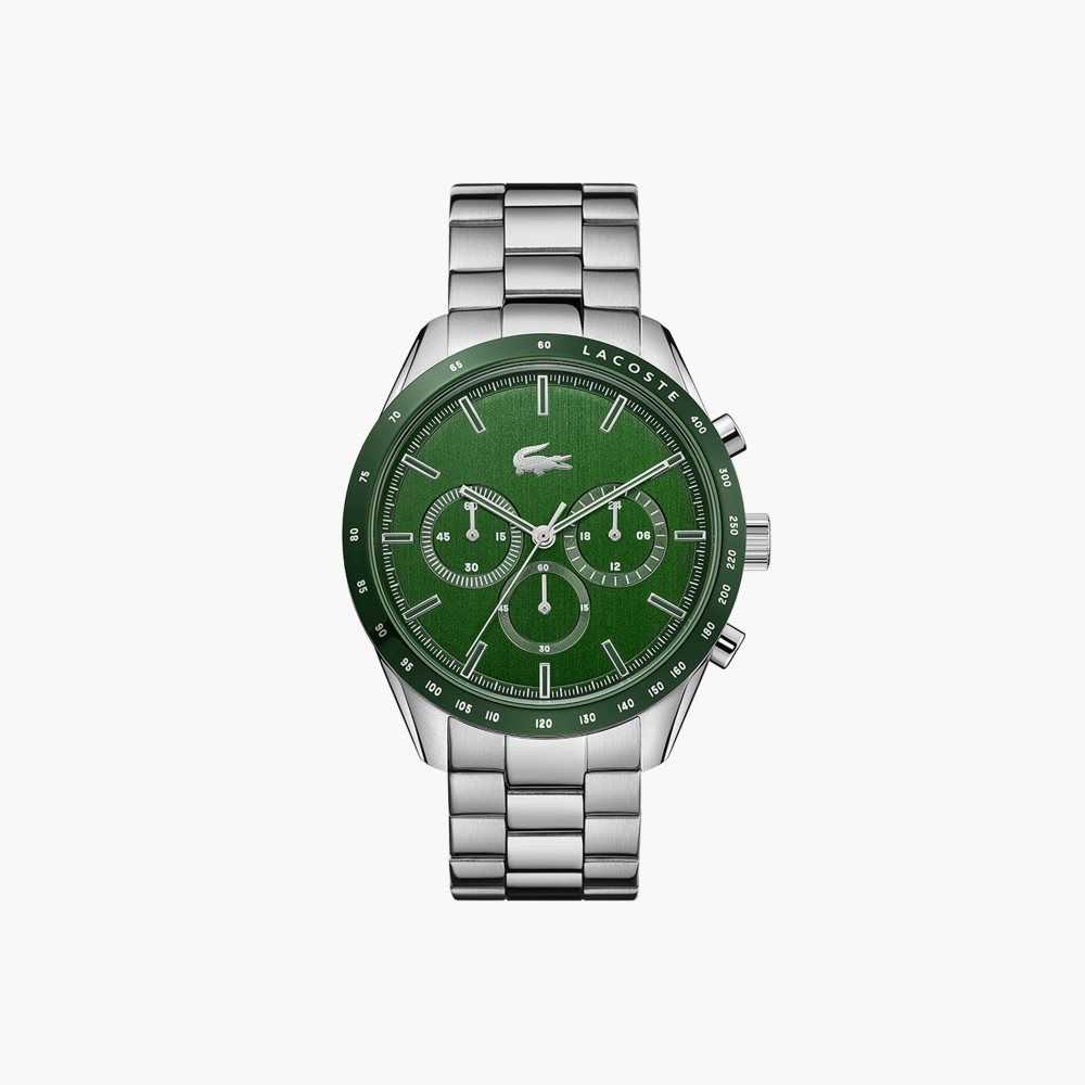 Lacoste Green Stainless Steel Reima Boston Chrono Sølv | 9485-QJFTM