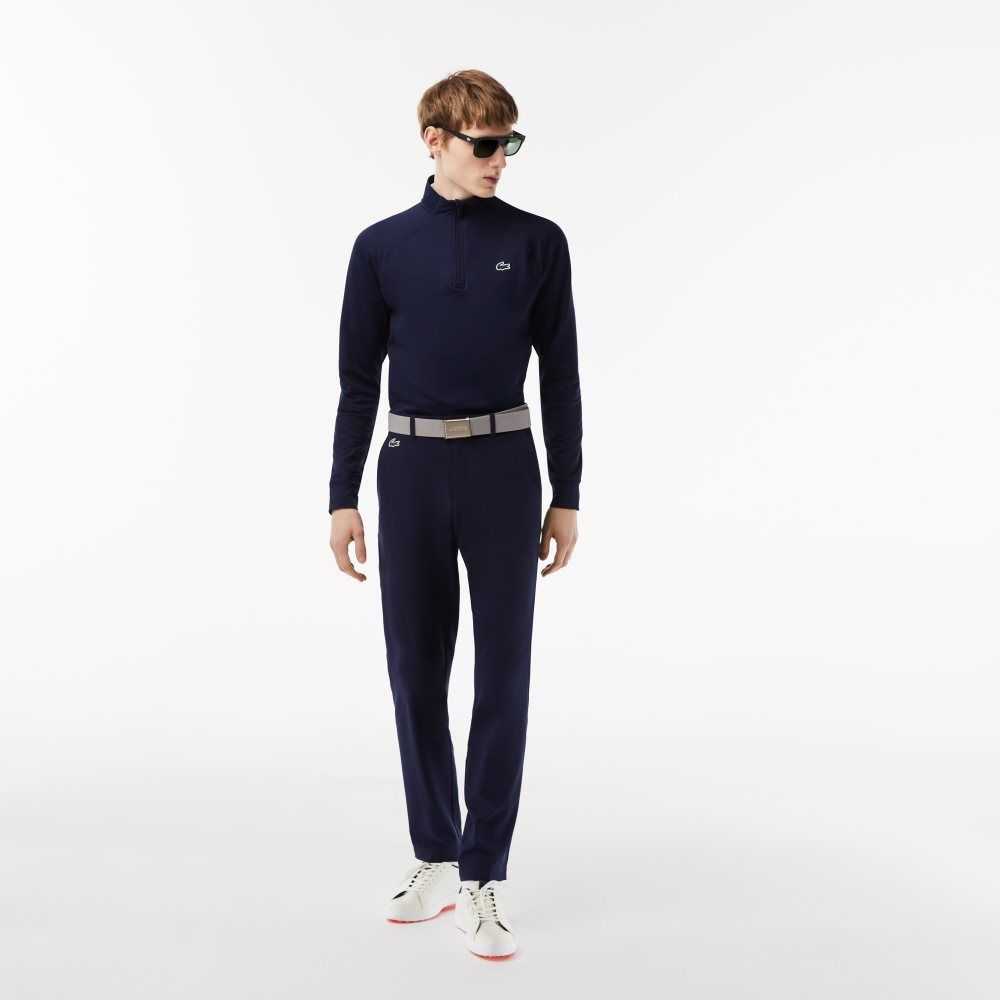 Lacoste Half Zip Golf Marineblå Blå | 2541-NDJKC